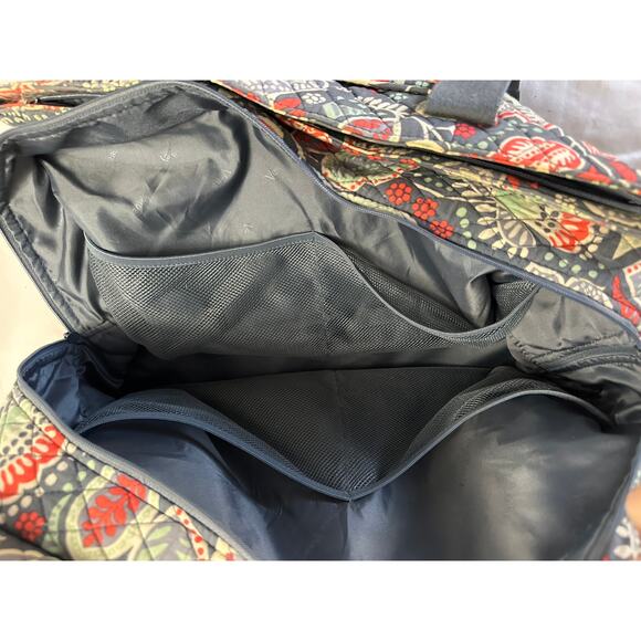 Vera Bradley Triple Compartment Travel Bag Nomadic Floral - Picture 13 of 16